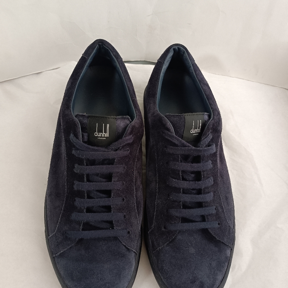 Dunhill London Mens suede Sneakers Lace Up size size 44.5
